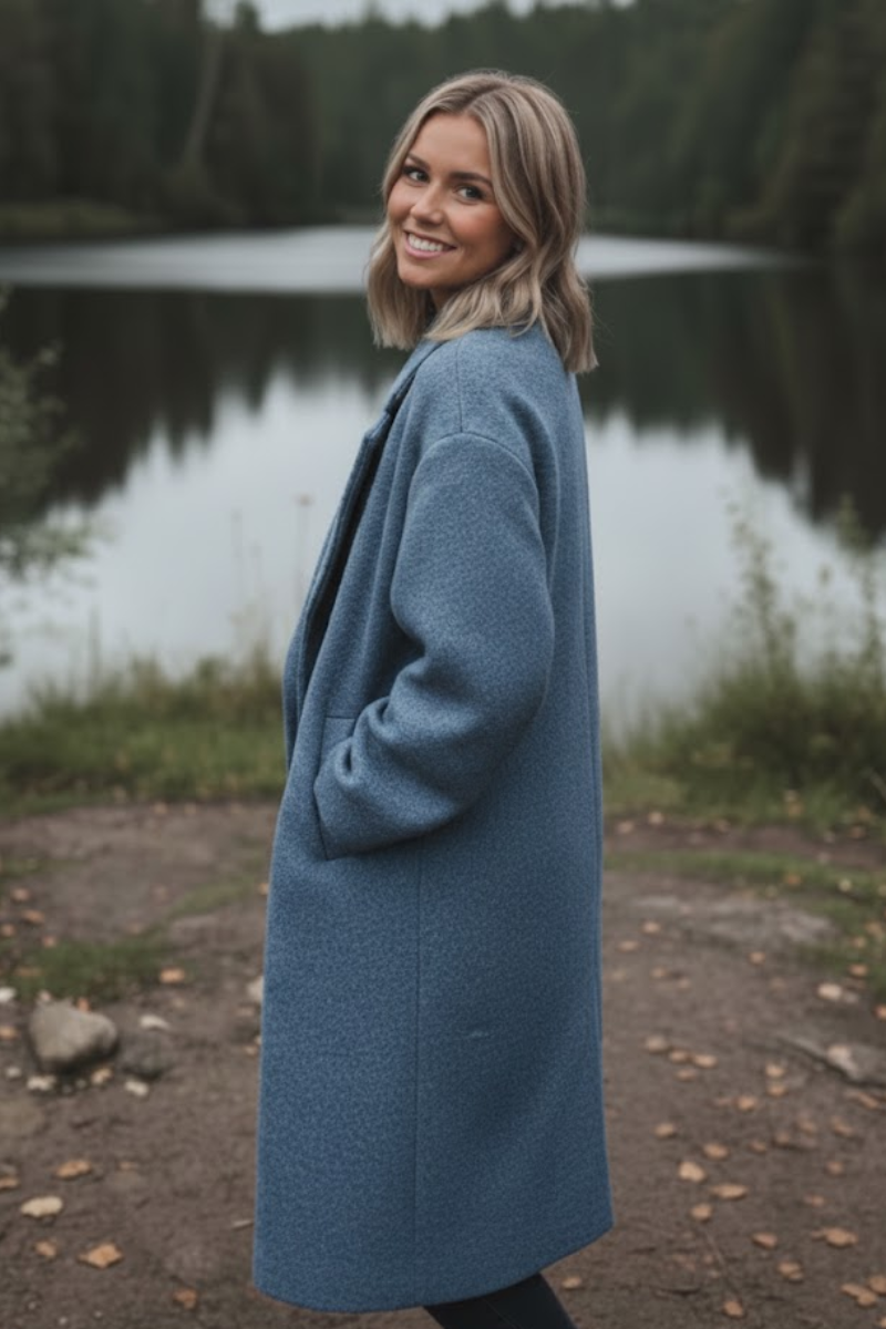 Celeste - Textured Relaxed Overcoat