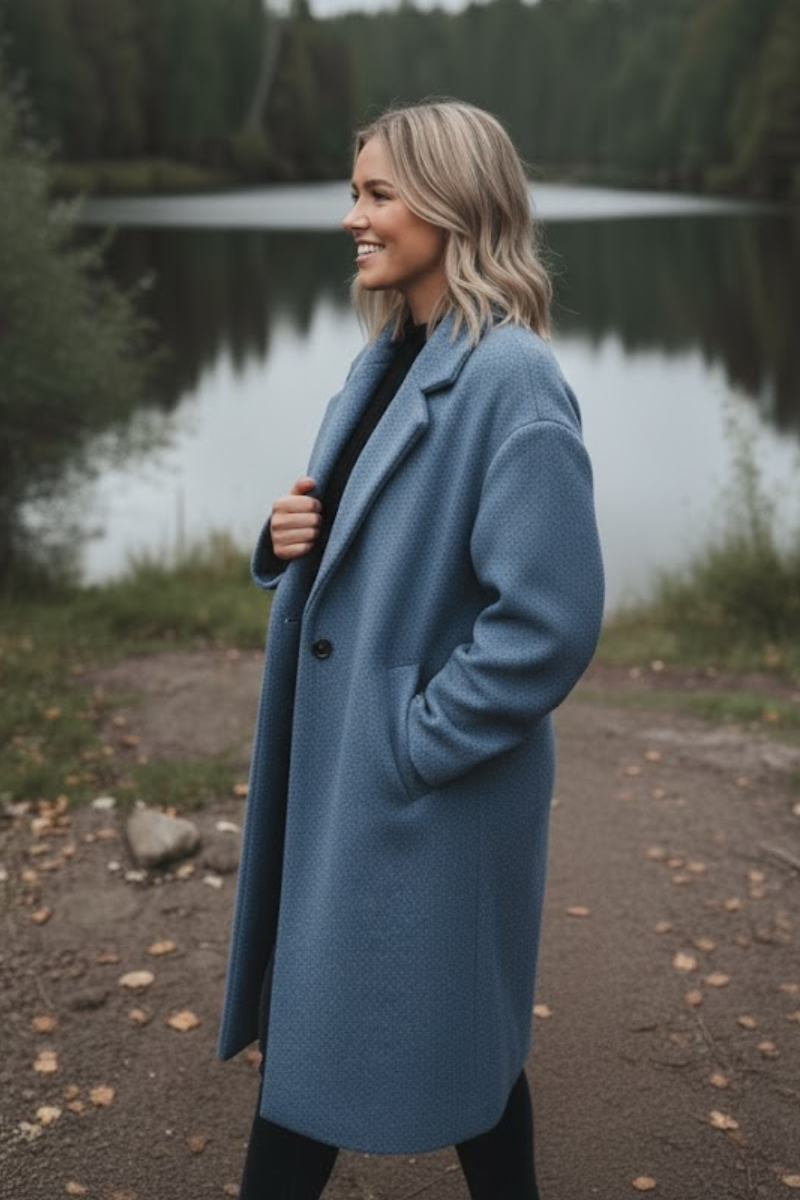 Celeste - Textured Relaxed Overcoat