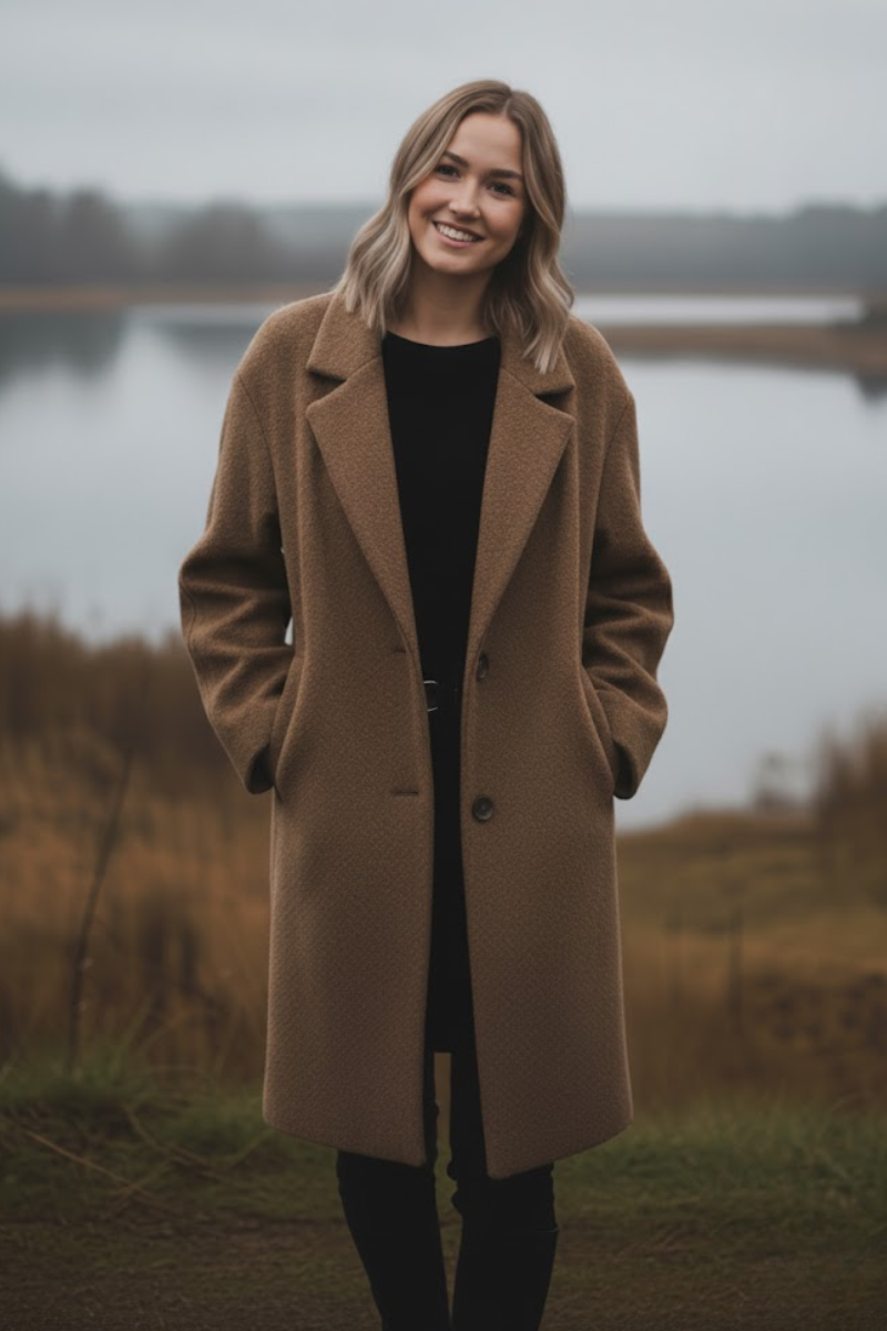 Celeste - Textured Relaxed Overcoat