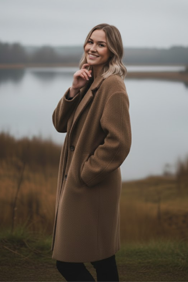 Celeste - Textured Relaxed Overcoat