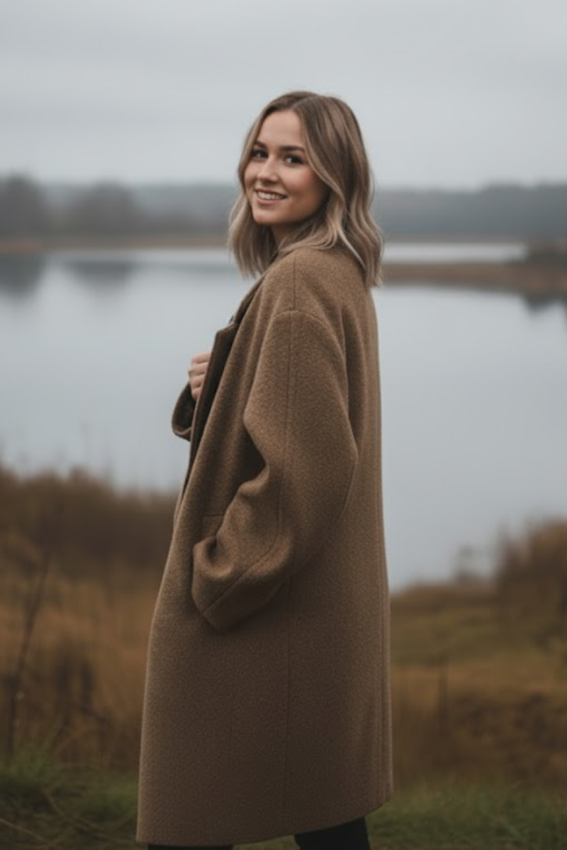 Celeste - Textured Relaxed Overcoat