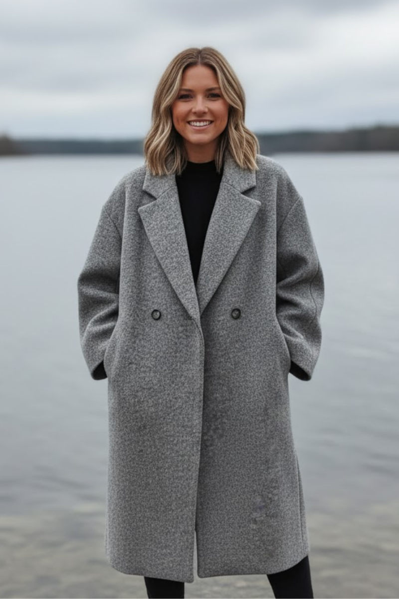 Celeste - Textured Relaxed Overcoat
