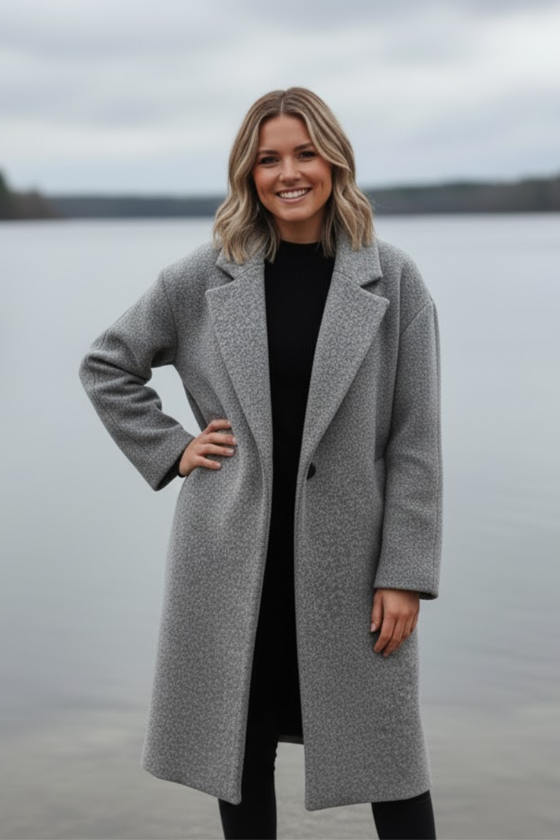 Celeste - Textured Relaxed Overcoat